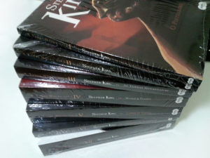 pilha da coleção completa de A Torre Negra - Stephen King