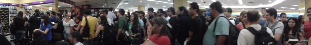 Panorâmica do evento. Muita gente!