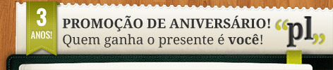 Banner da Promoção de 3 anos do Blog